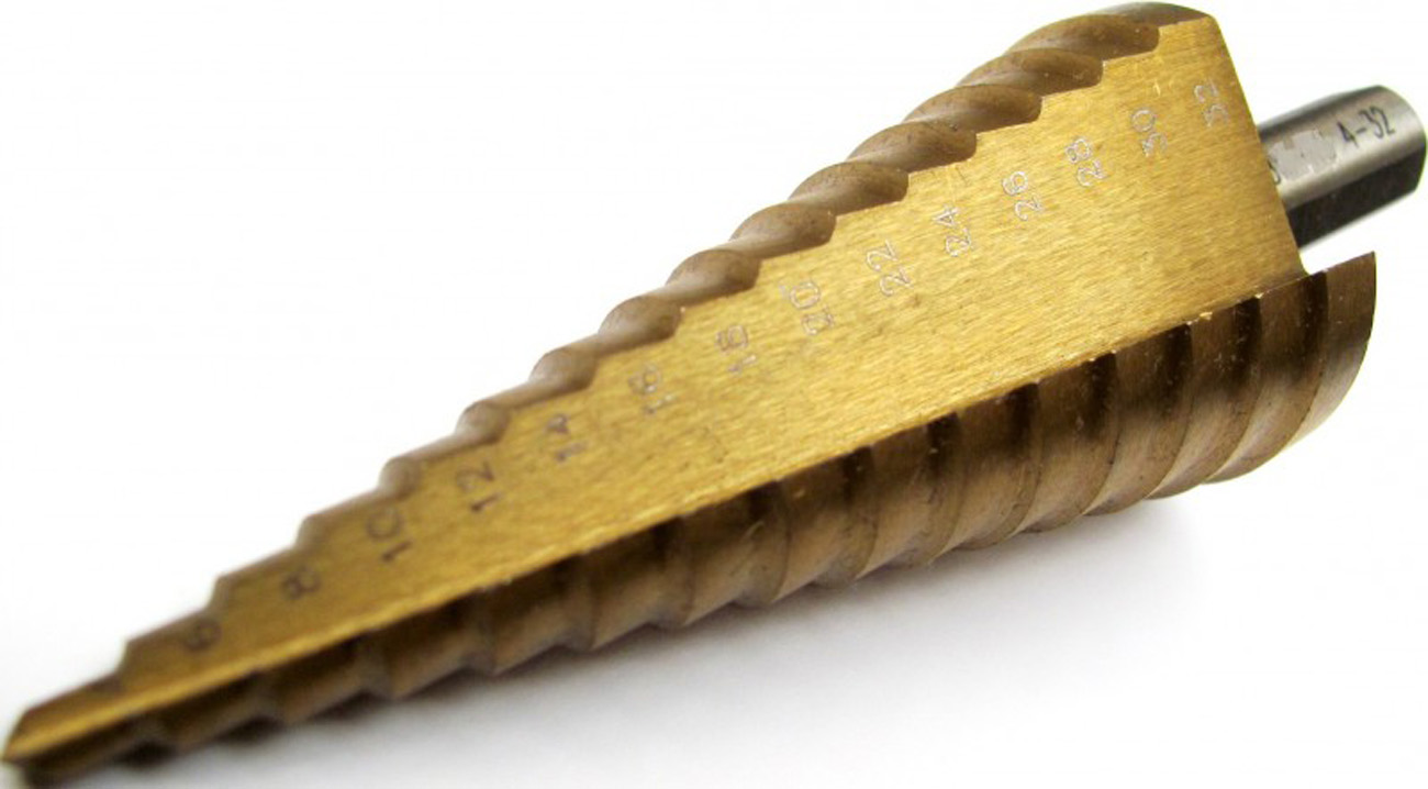 Wiertło stopniowe HSS-TIN do metalu Wiertło do metalu ze stali nierdzewnej VA 4-32 mm Gr 3