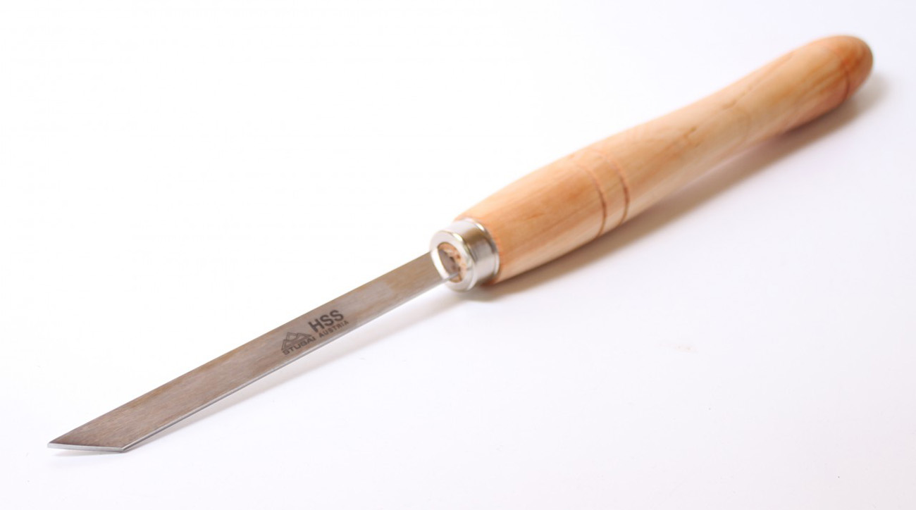 STUBAI Żłobienie 15x3 mm nr 705003 HSS Nóż tokarski do drewna Dłuto tokarskie do drewna