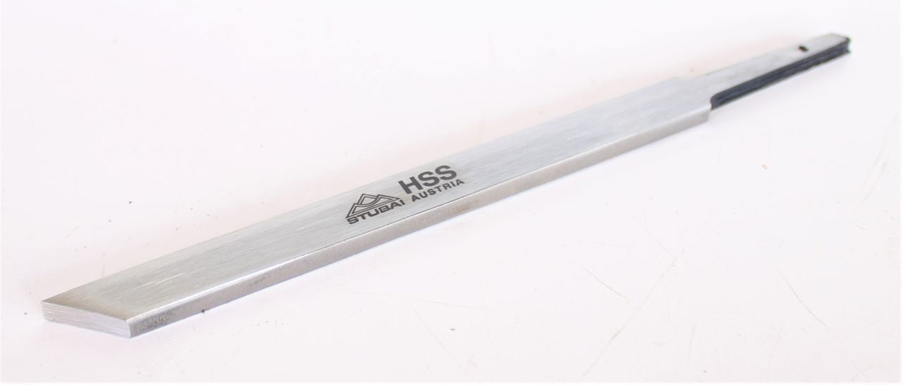 STUBAI Abstecher ohne Heft 15x6 mm Nr. 595006 HSS Drechselmesser Drechseleisen