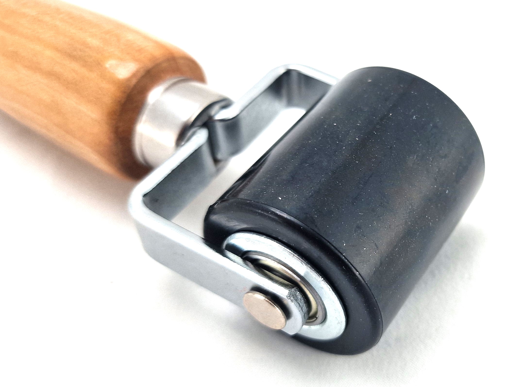Profi Andrückrolle aus Gummi 45 mm Andrückwalze PVC Planen Folie Rolle Walze