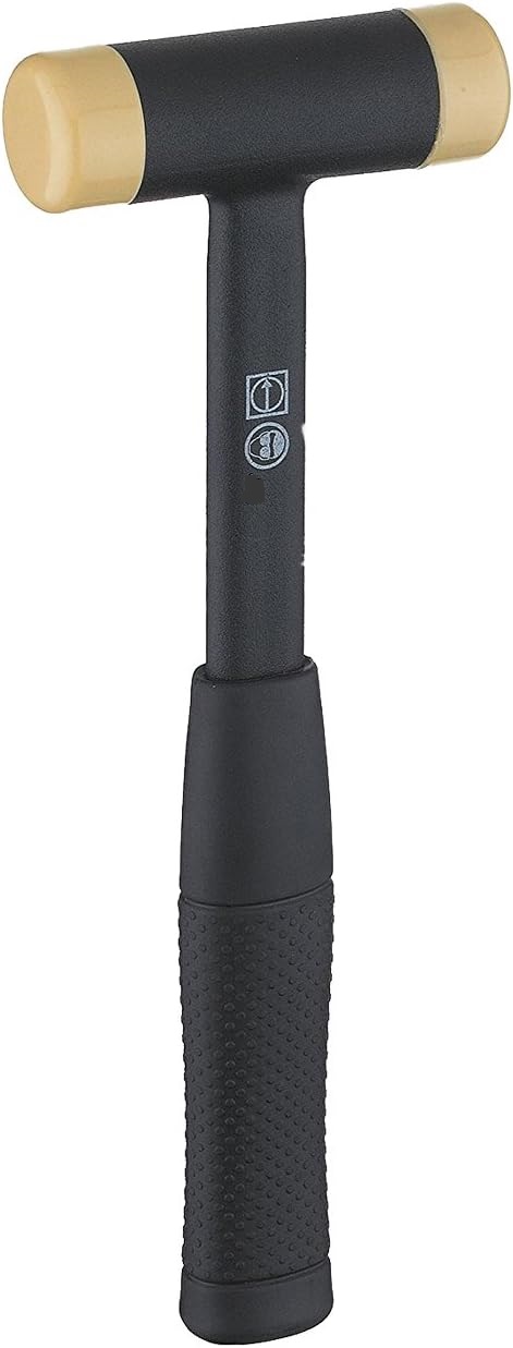 RUTHE Schonhammer - 40/50/60 mm Hammer Stahlrohrstiel Kunststoffköpfe