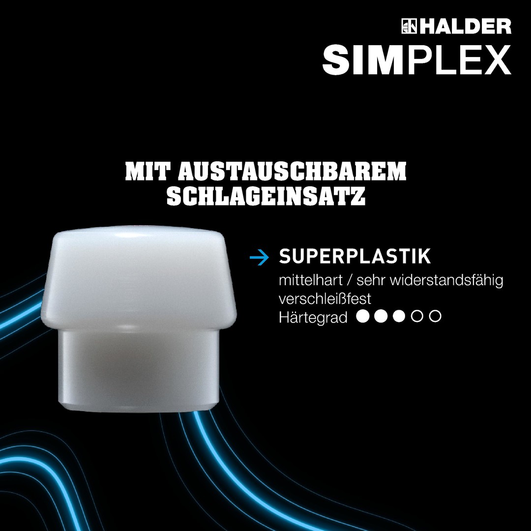 HALDER SIMPLEX-Spaltaxt mit Keilstegen 3007.751 Axt Forstarbeit Werkzeug