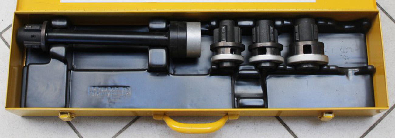 REMS Schneidköpfe S Set Nr. 520025 komplett mit 3/8, 1/2 und 3/4" Einsätzen