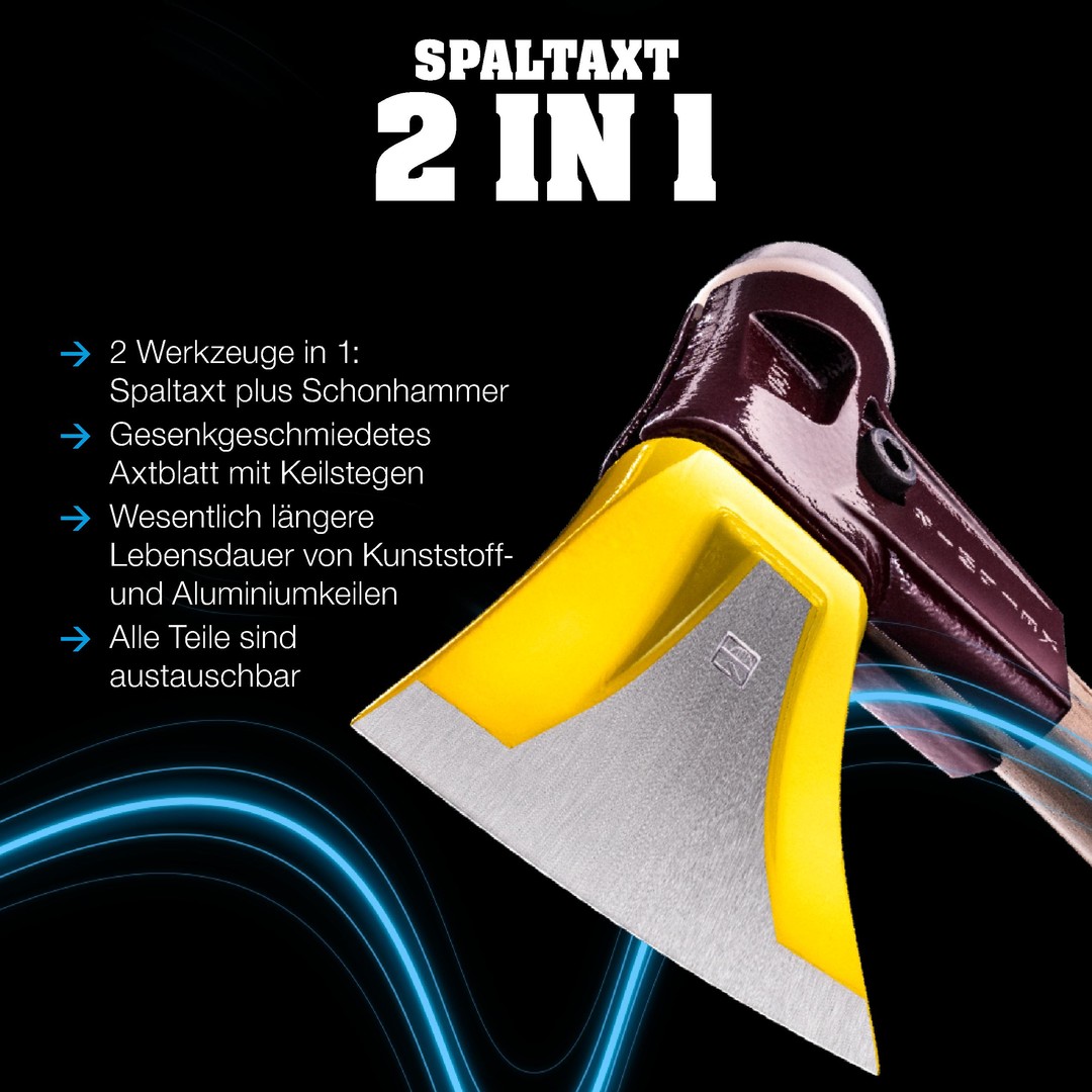 HALDER SIMPLEX-Spaltaxt mit Keilstegen 3007.751 Axt Forstarbeit Werkzeug