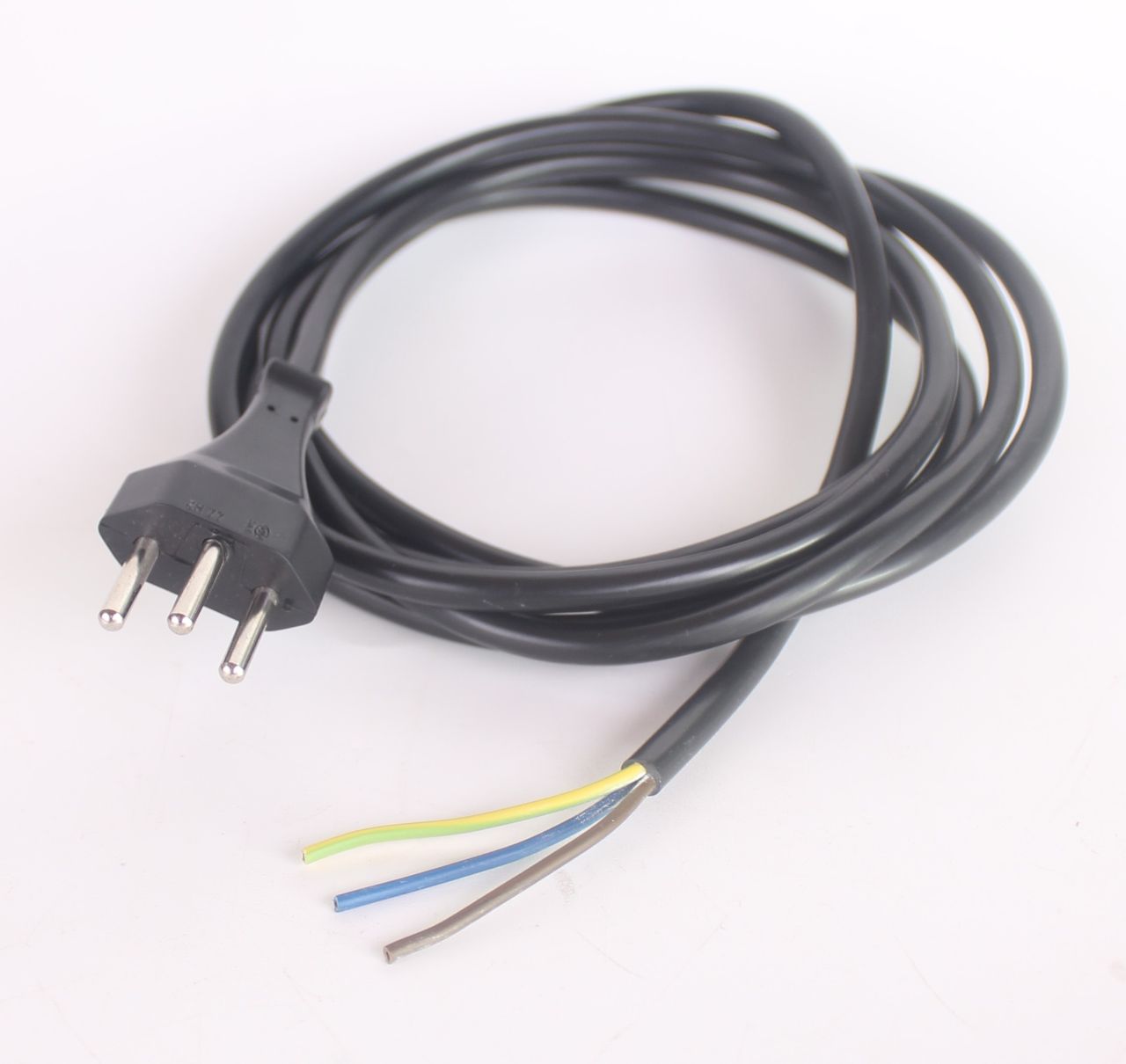 Kabel Wtyczka szwajcarska H05VV-F 3G 0,75 Kabel zasilający o długości 2,5 m