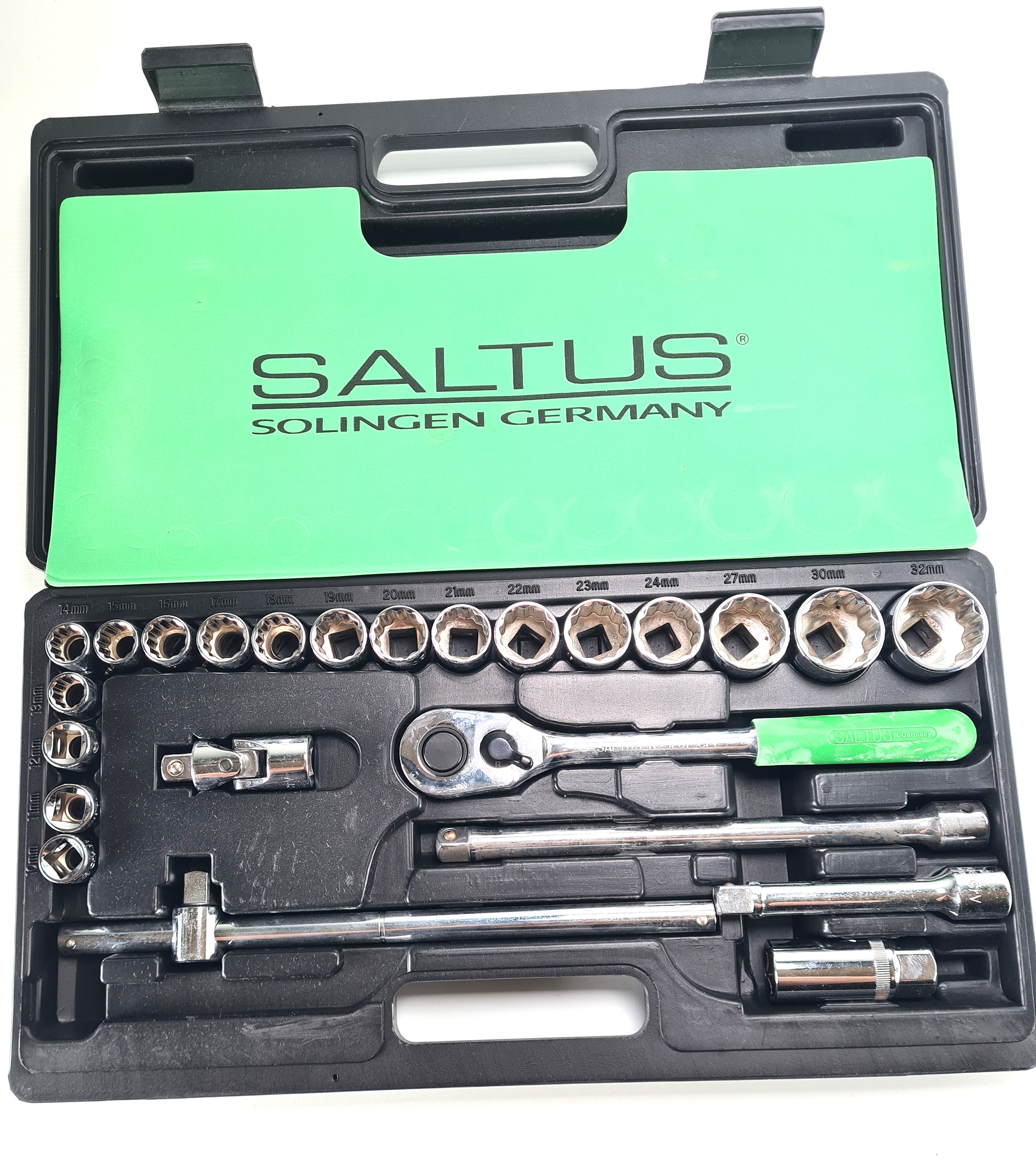 Kopie von SALTUS Knarrenkasten 24-tlg Ratschenkasten Steckschlüssel-Satz Werkzeugsatz 1/2" #1