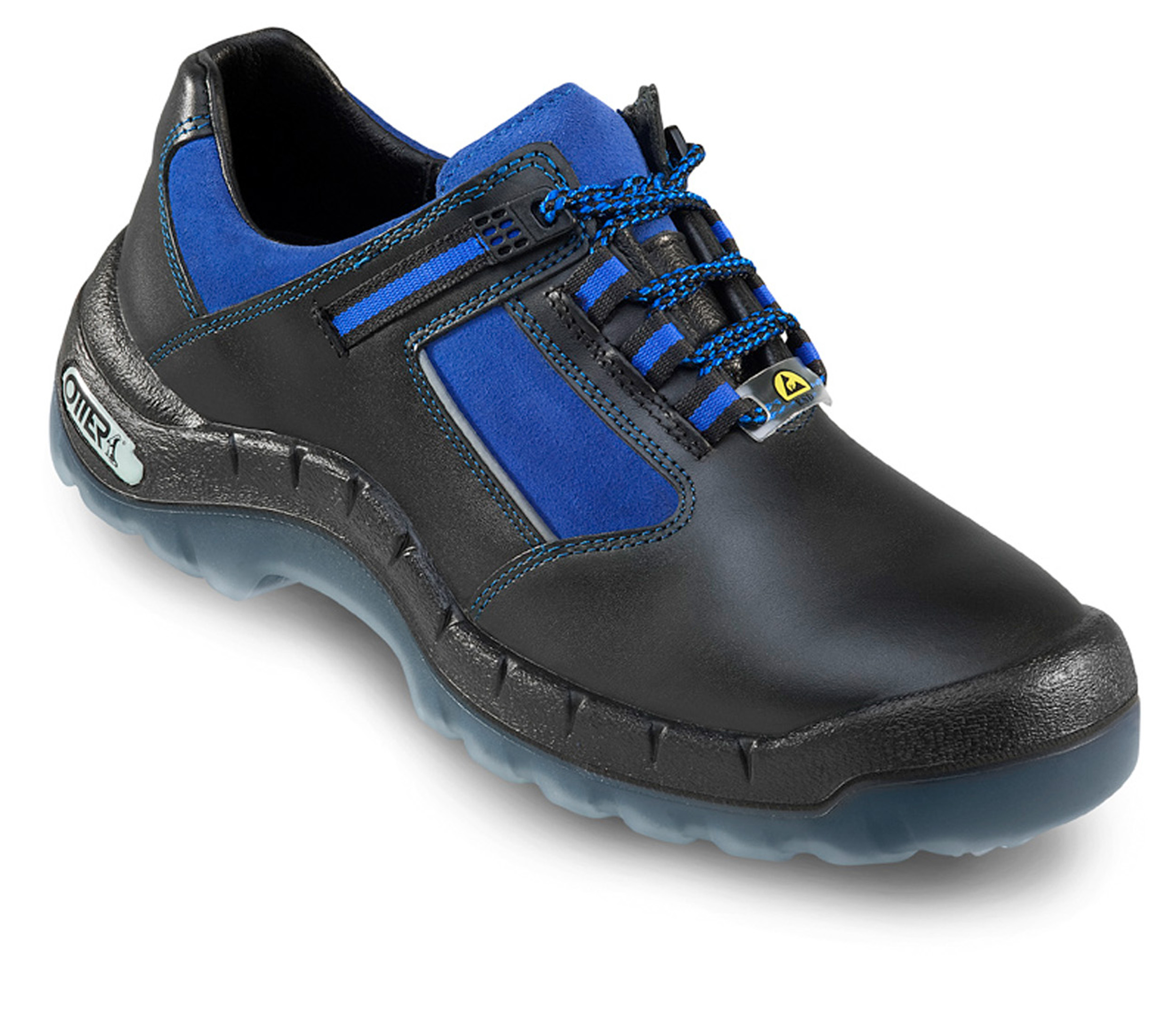 OTTER 93211 Sicherheitsschuh ESD S2 Sicherheitsschuhe Arbeitsschuhe Flach Leder