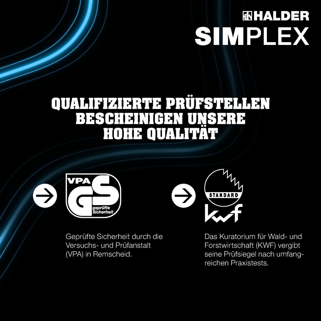 HALDER SIMPLEX-Spaltaxt mit Keilstegen 3007.751 Axt Forstarbeit Werkzeug