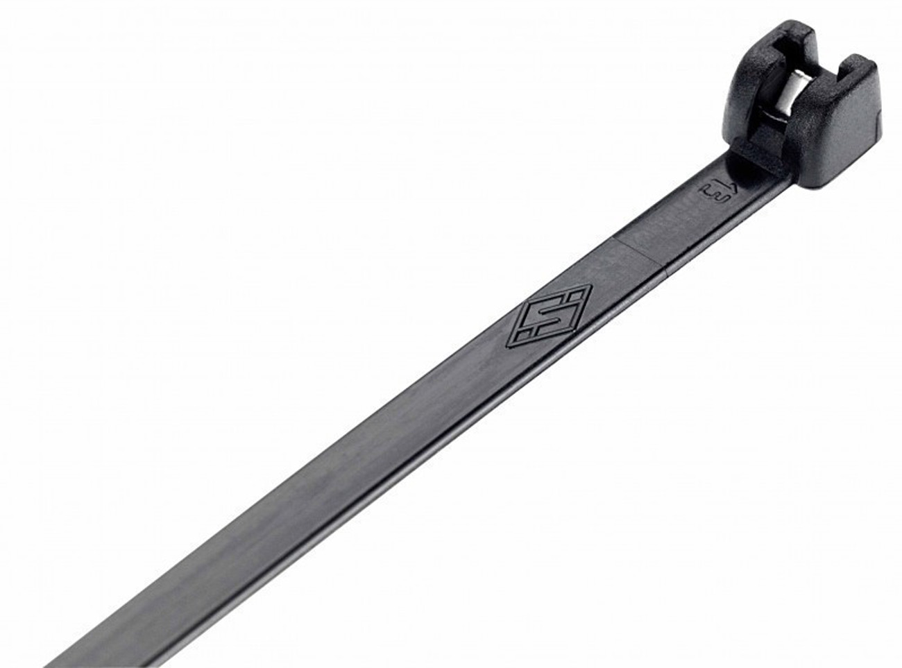 1000 opasek kablowych metalowy język czarny 4,5x360 mm sklep metalowy stabilne odporne na UV