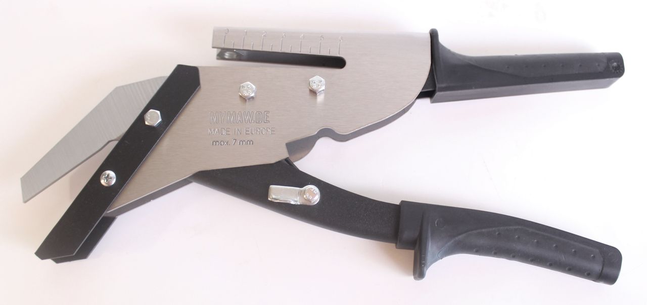 Schieferschere 55mm aus Edelstahl mit Locher Schiefer Eternit Schere Faserzement
