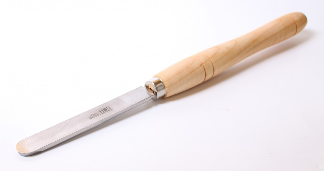 STUBAI Flachstahl rund 25 mm Nr. 702225 HSS Drechselmesser Drechseleisen Beitel