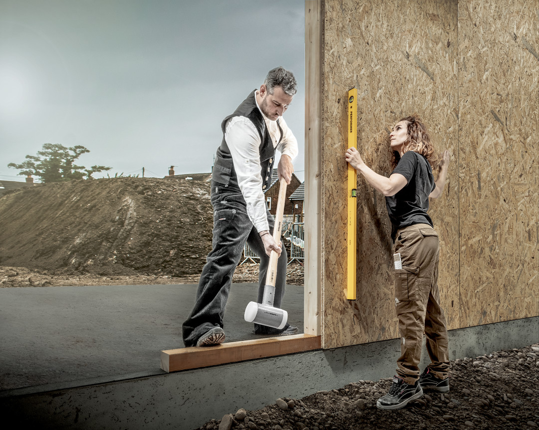 SUPERCRAFT-Vorschlaghammer, mit schwingungsdämpfendem, ergonomisch geformtem und lackiertem Hickorystiel | D=100 mm / Gewicht=9300 g | 3366.110