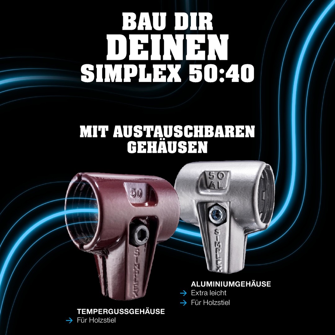 SIMPLEX-Plusbox "Schreinerarbeiten", SIMPLEX-Schonhammer, TPE-soft / Superplastik plus Konturenlehre | 3117s004