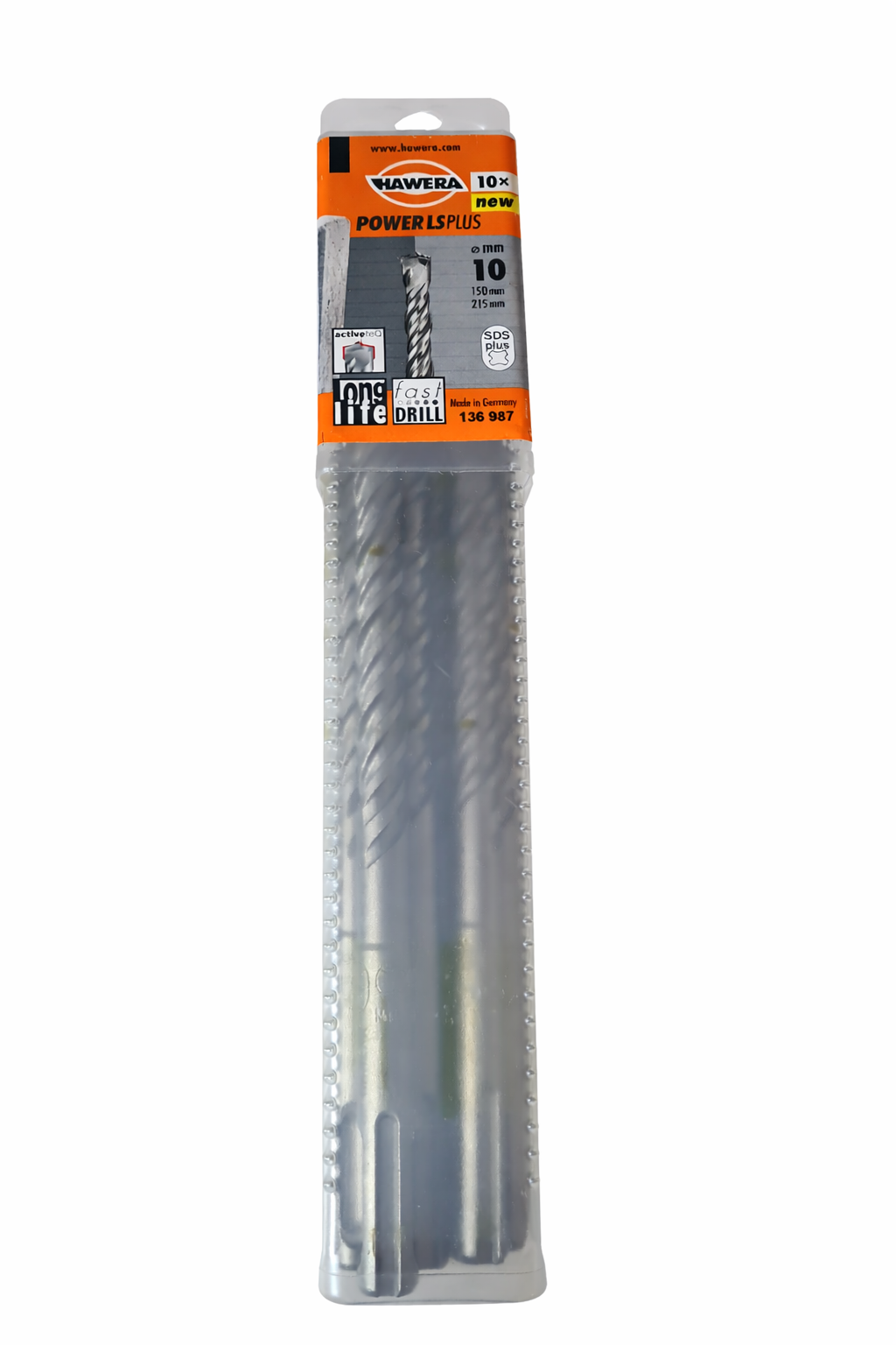 10 x HAWERA Hammerbohrer 10 x 215 mm SDS-Plus Steinbohrer Betonbohrer BOSCH